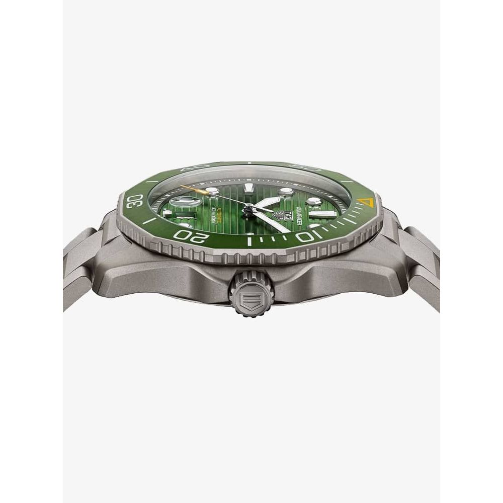 Tag Heuer Aquaracer Professional 300 Automatic Green Dial Silver Steel Strap Watch for Men - WBP208B.BF0631