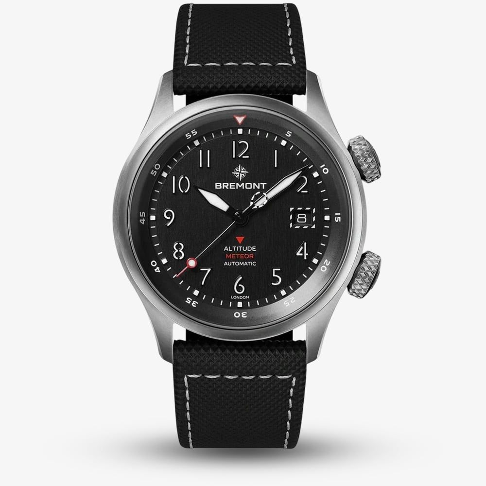 Bremont ALT42-MT-TI-BKBK-L-S Altitude Meteor Rubber Strap Watch