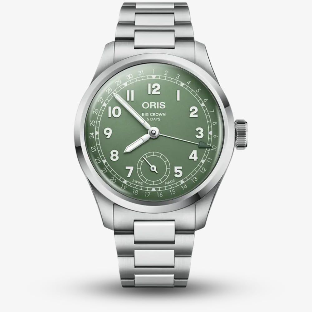 Oris 01 403 7799 4067-07 20 06 Big Crown Pointer Green Watch
