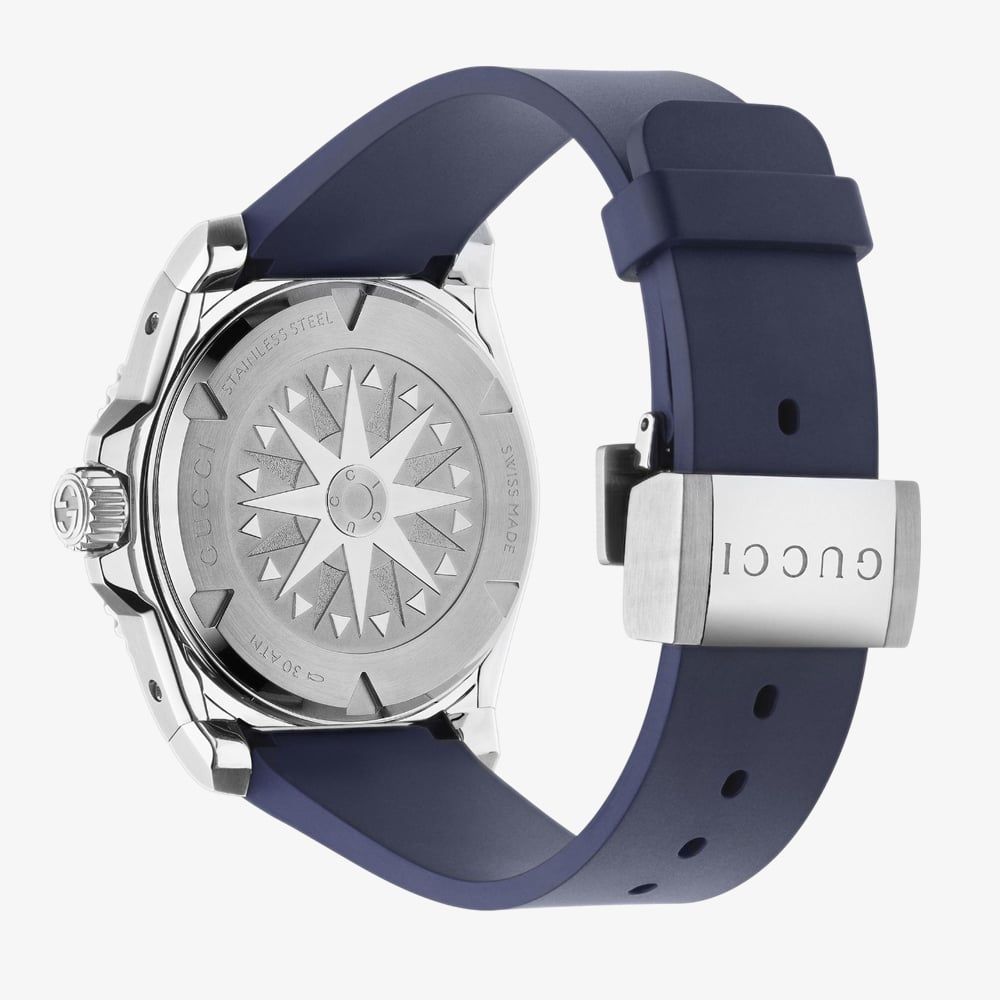 Stainless Steel Gucci Dive Ya 136 Gucci YA136359 Mens Dive Blue