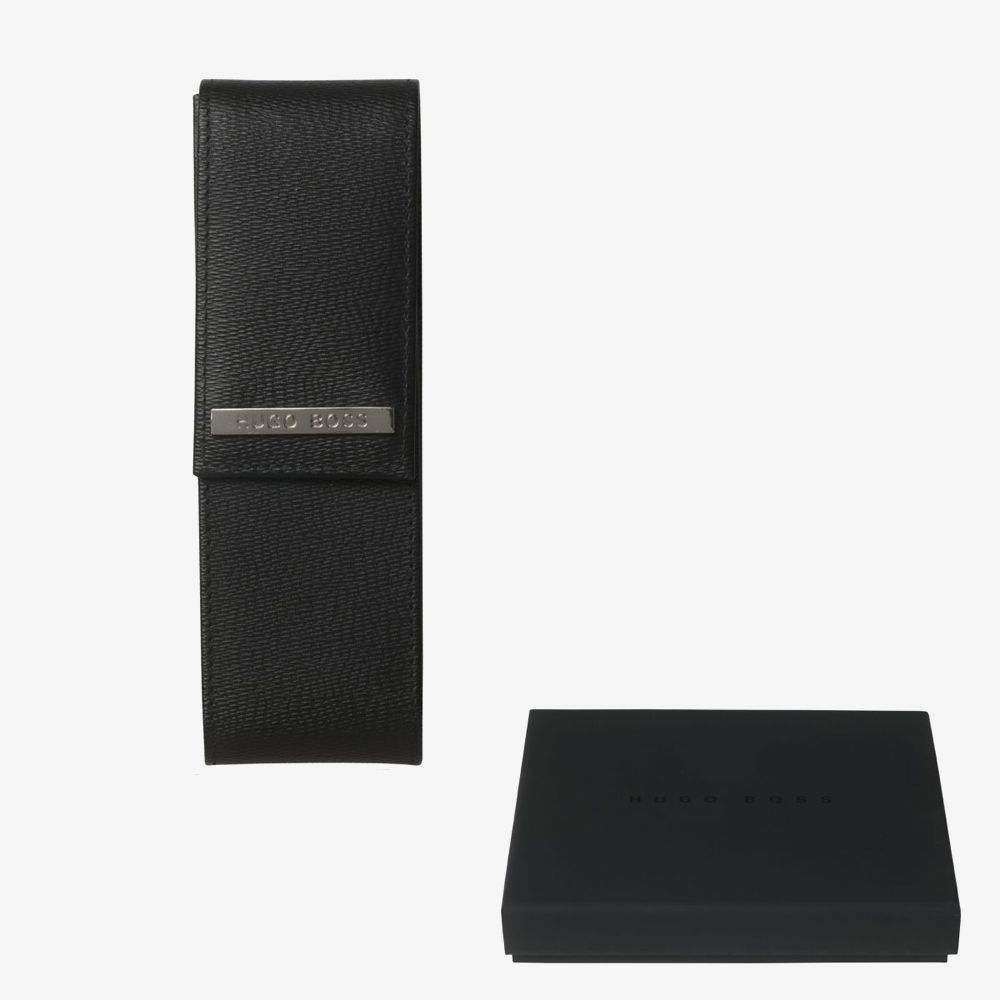 BOSS HLX535 Advance Black Leather Pen Case