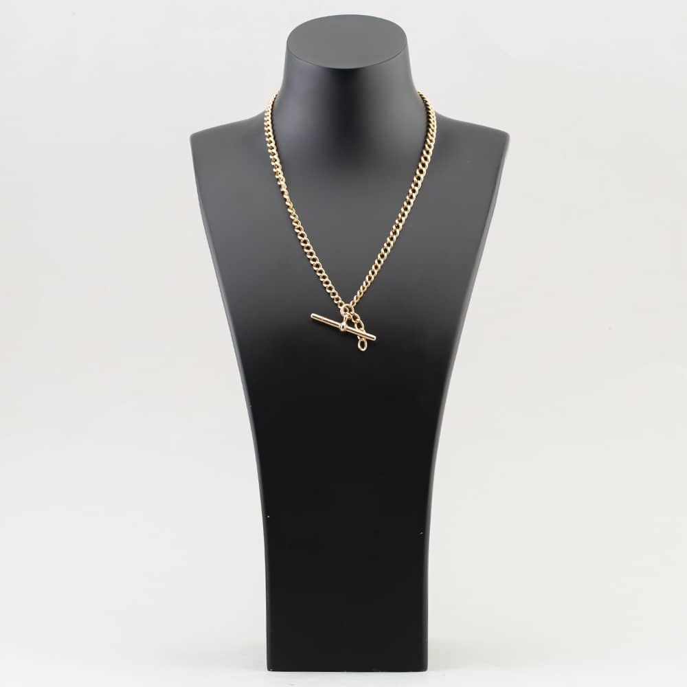 Second Hand 9ct Rose Gold 18 Inch T-Bar Albert Chain 41041277