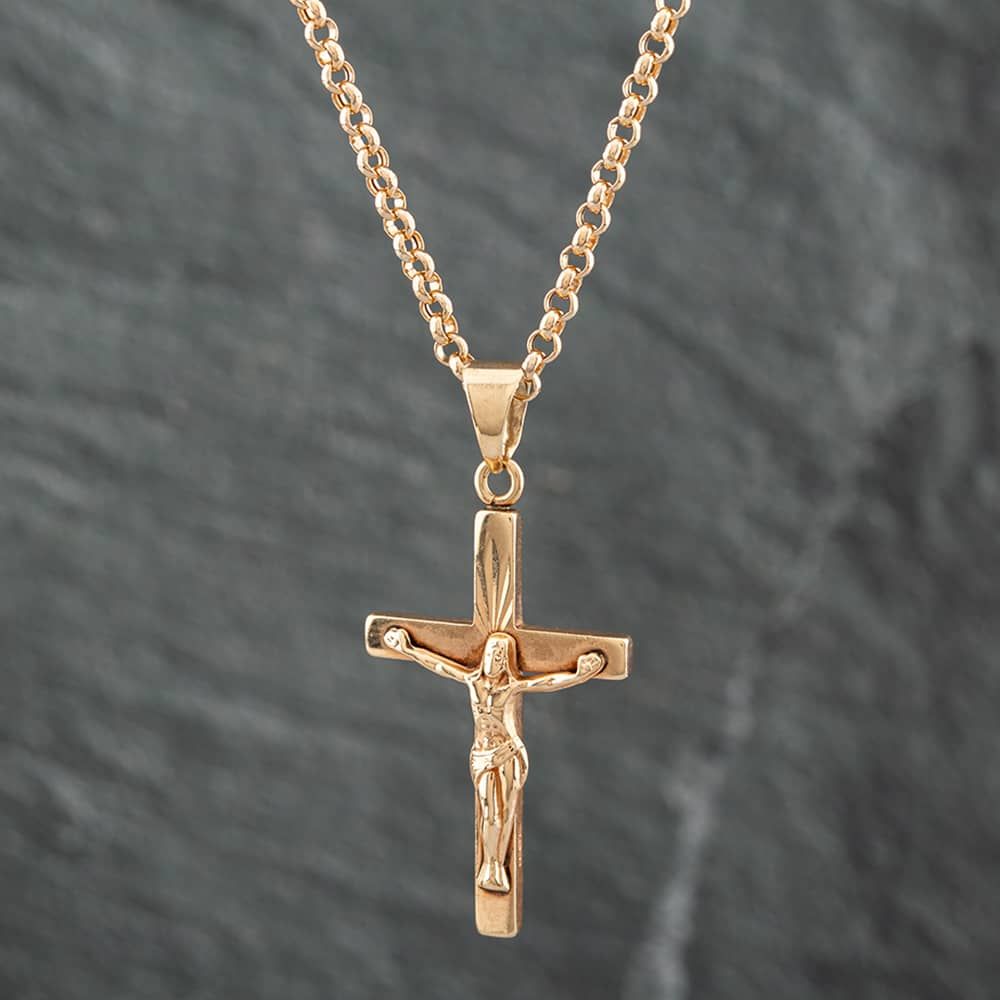 Two Tone Pandora Crucifix Necklace Pandora Cross Necklace Uk