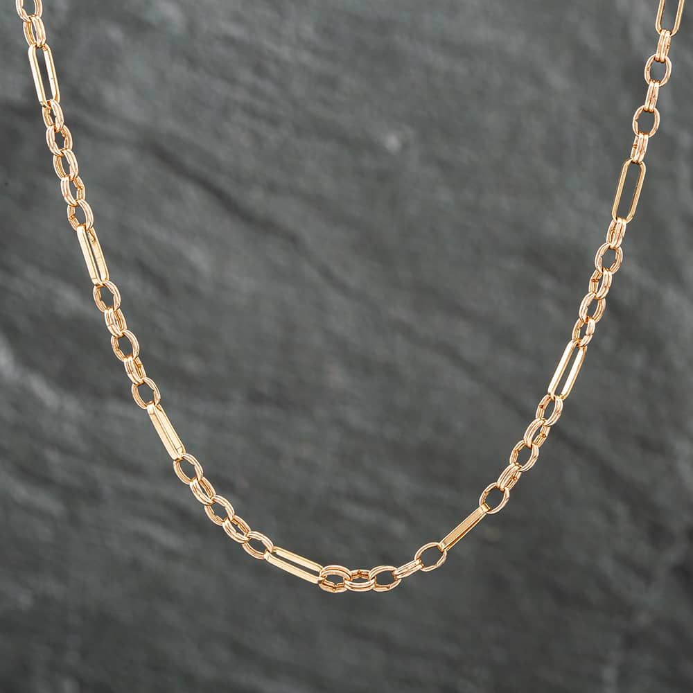 Second Hand 9ct Yellow Gold Bar 20 Inch Belcher Chain 41161331