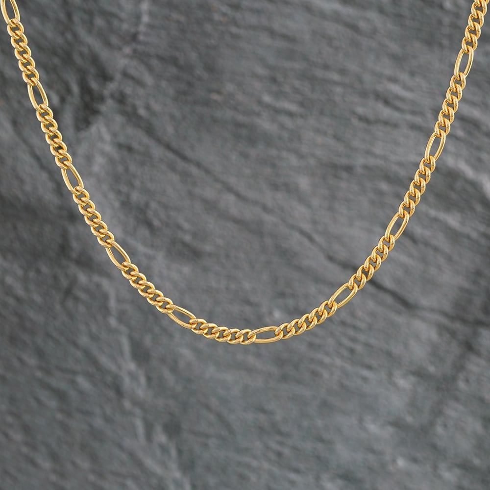 Second Hand 9ct Yellow Gold 18 Inch Figaro Chain