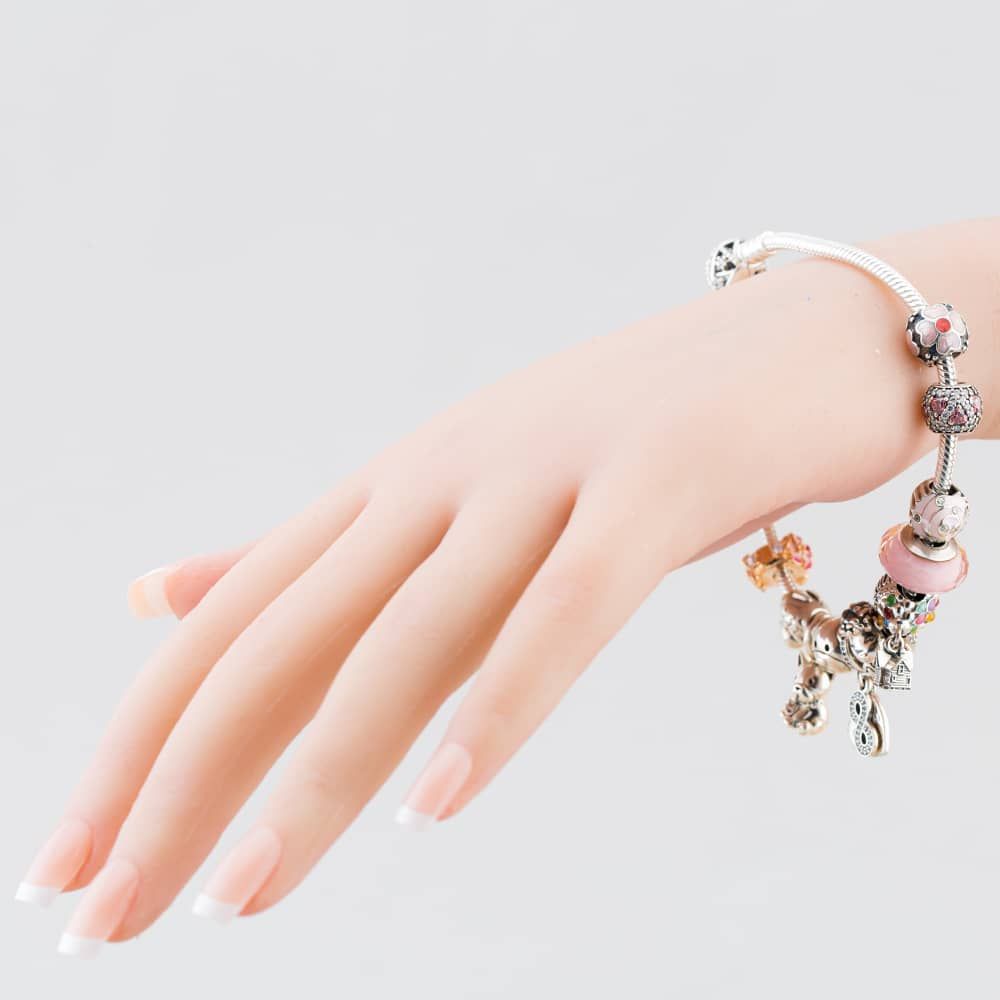 Second Hand Pandora Silver 11 Charms Included Inch Charm