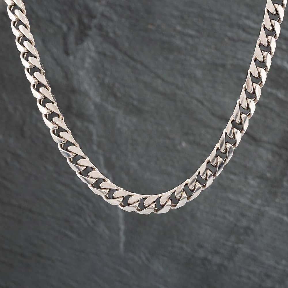 Second Hand Silver Heavy 22 Inch Curb Chain 41251044 thbaker.co.uk