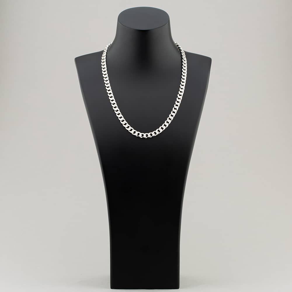 Second Hand Silver Heavy 19 Inch Curb Chain 41251131 thbaker.co.uk