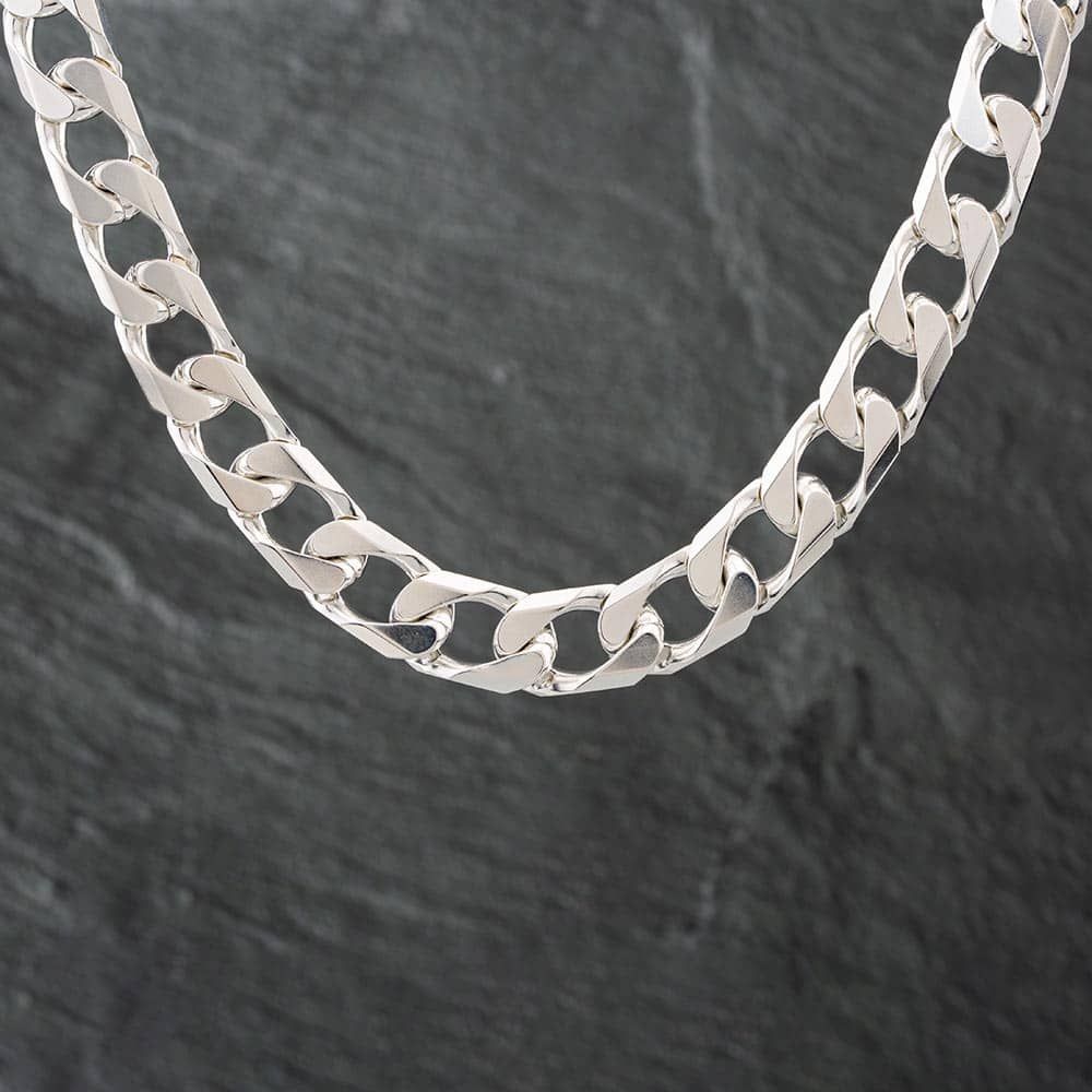 Second Hand Silver Heavy 24 Inch Curb Chain 41251230 thbaker.co.uk
