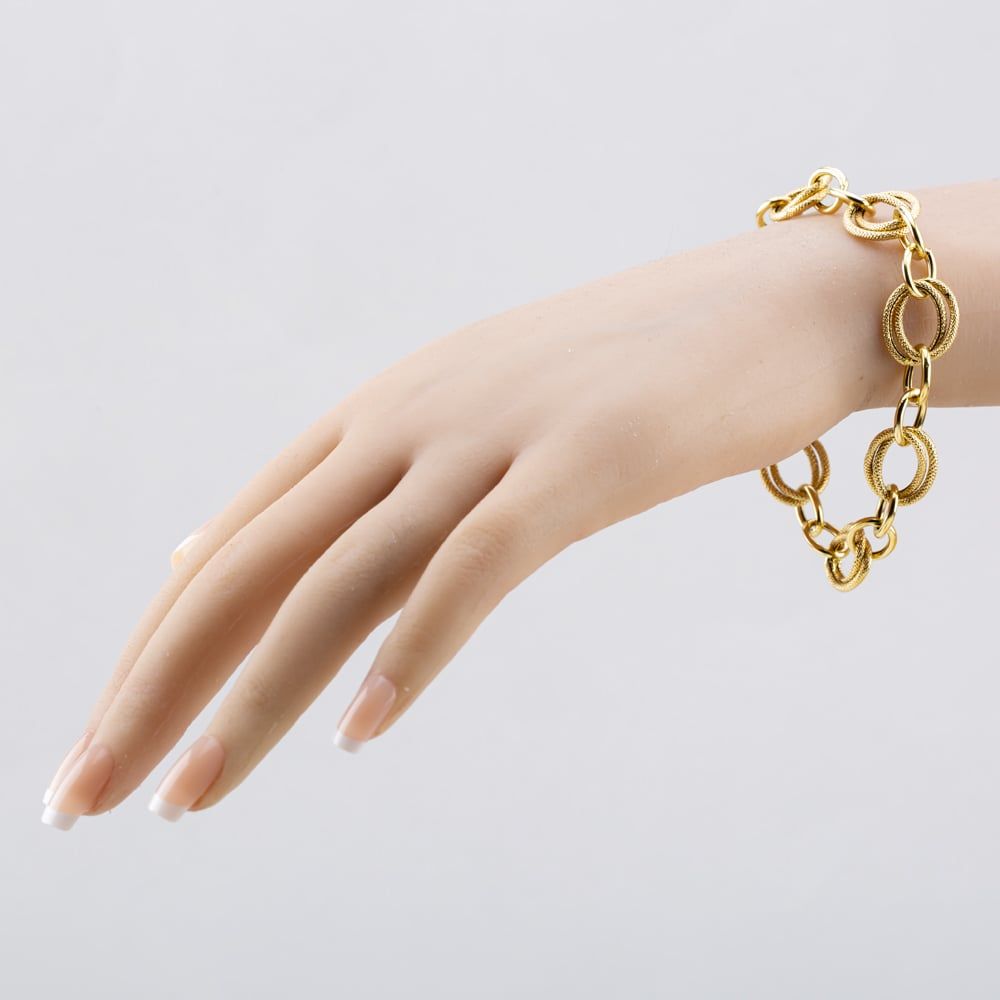 Second Hand 18ct Yellow Gold Multi Ring Inch Belcher Chain