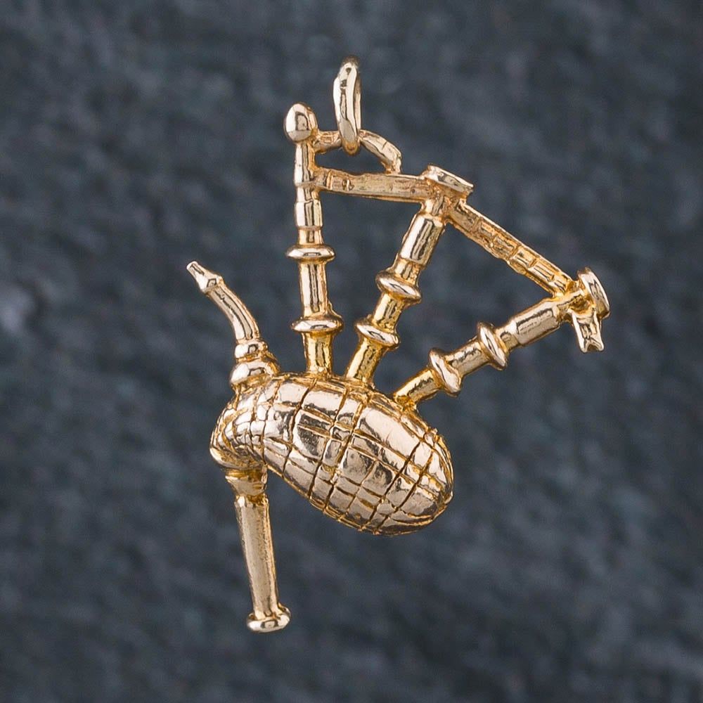 Second Hand 9ct Yellow Gold Bagpipes Charm 4152031 T.H. Baker Family