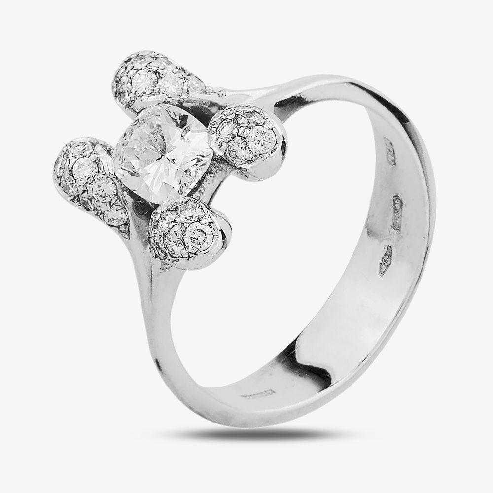Second Hand White Gold Diamond Ring 4332551 thbaker.co.uk