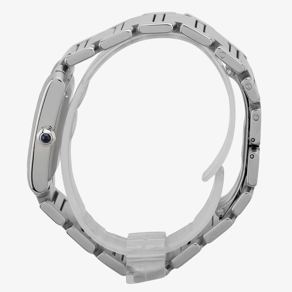 Second Hand Cartier Tank Francaise Square Silver Bracelet Watch
