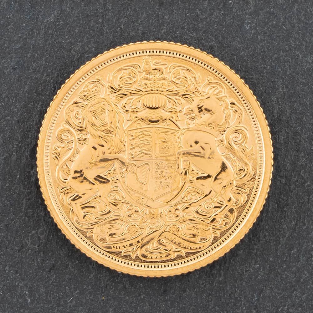 Second Hand 22ct Yellow Gold Full Sovereign 2022 King Charles III Coat ...