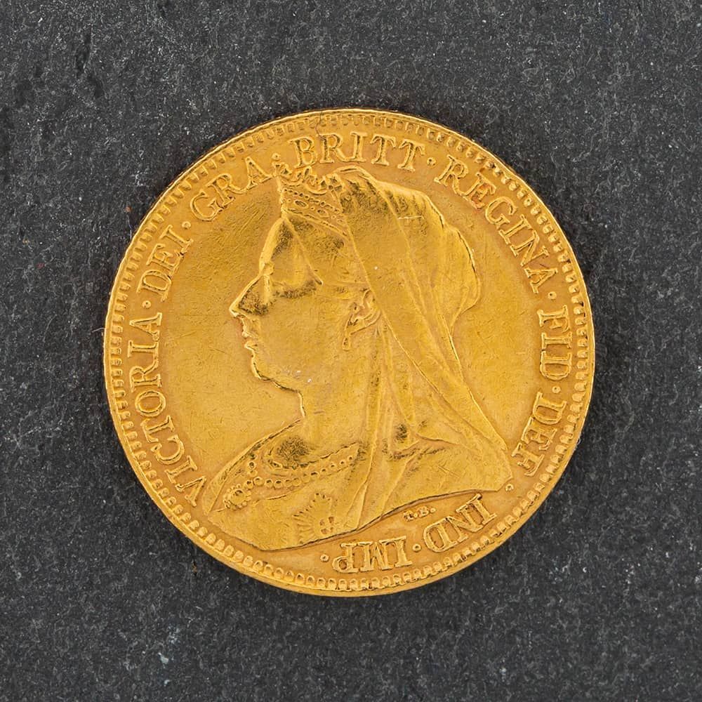 Second Hand Yellow Gold Queen Victoria 1897 Half Sovereign Coin