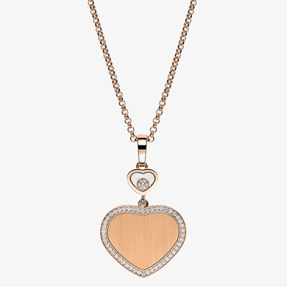Chopard 79A007-5921 18ct Rose Gold Happy Hearts 007 Necklace