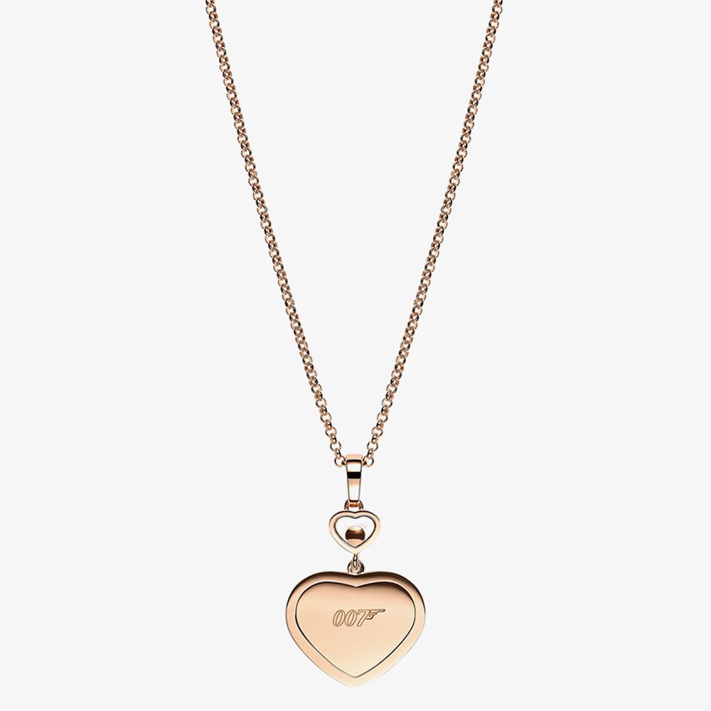 Chopard 79A007-5921 18ct Rose Gold Happy Hearts 007 Necklace 