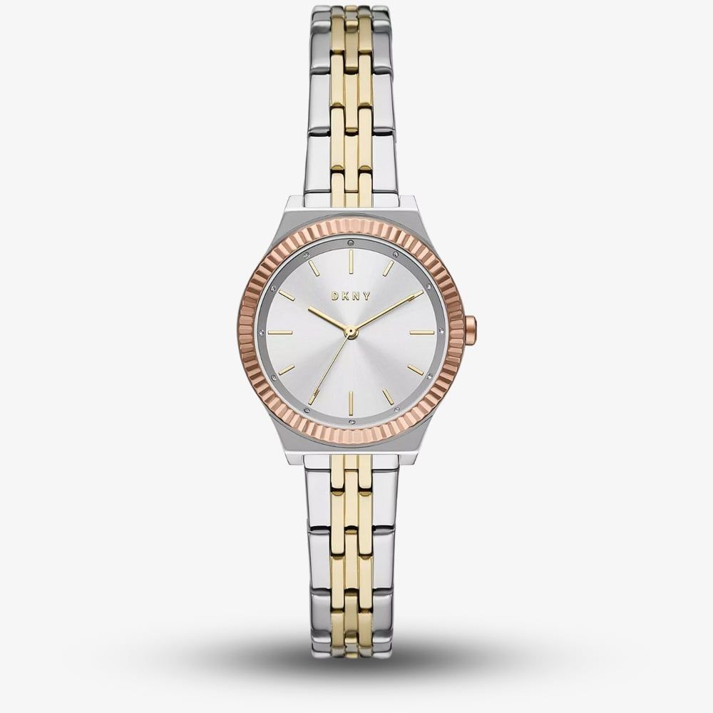 DKNY NY2980 Parsons White Dial Ladies Watch