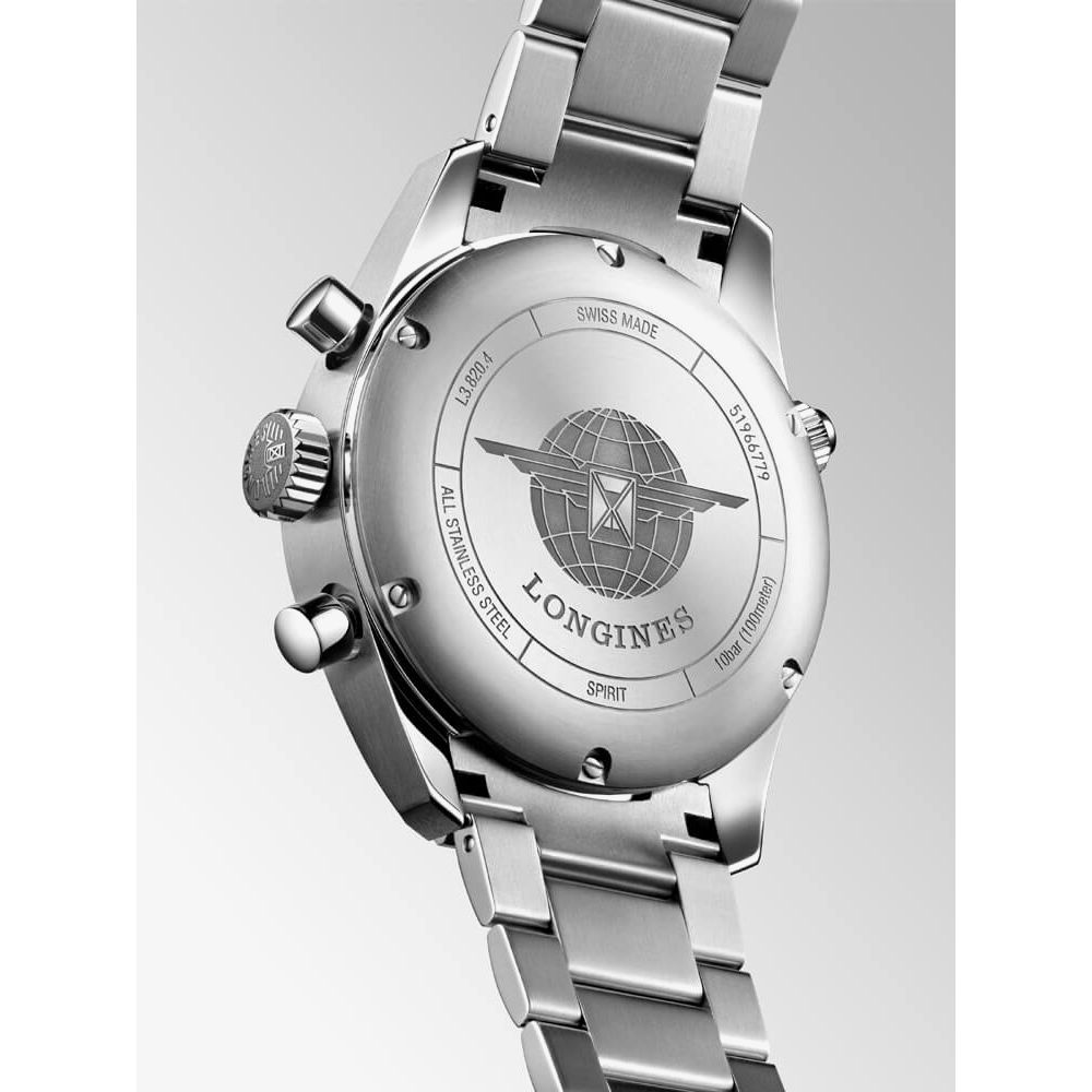 Longines L3.820.4.93.6 Spirit Chrono Blue Mens Watch thbaker.co.uk