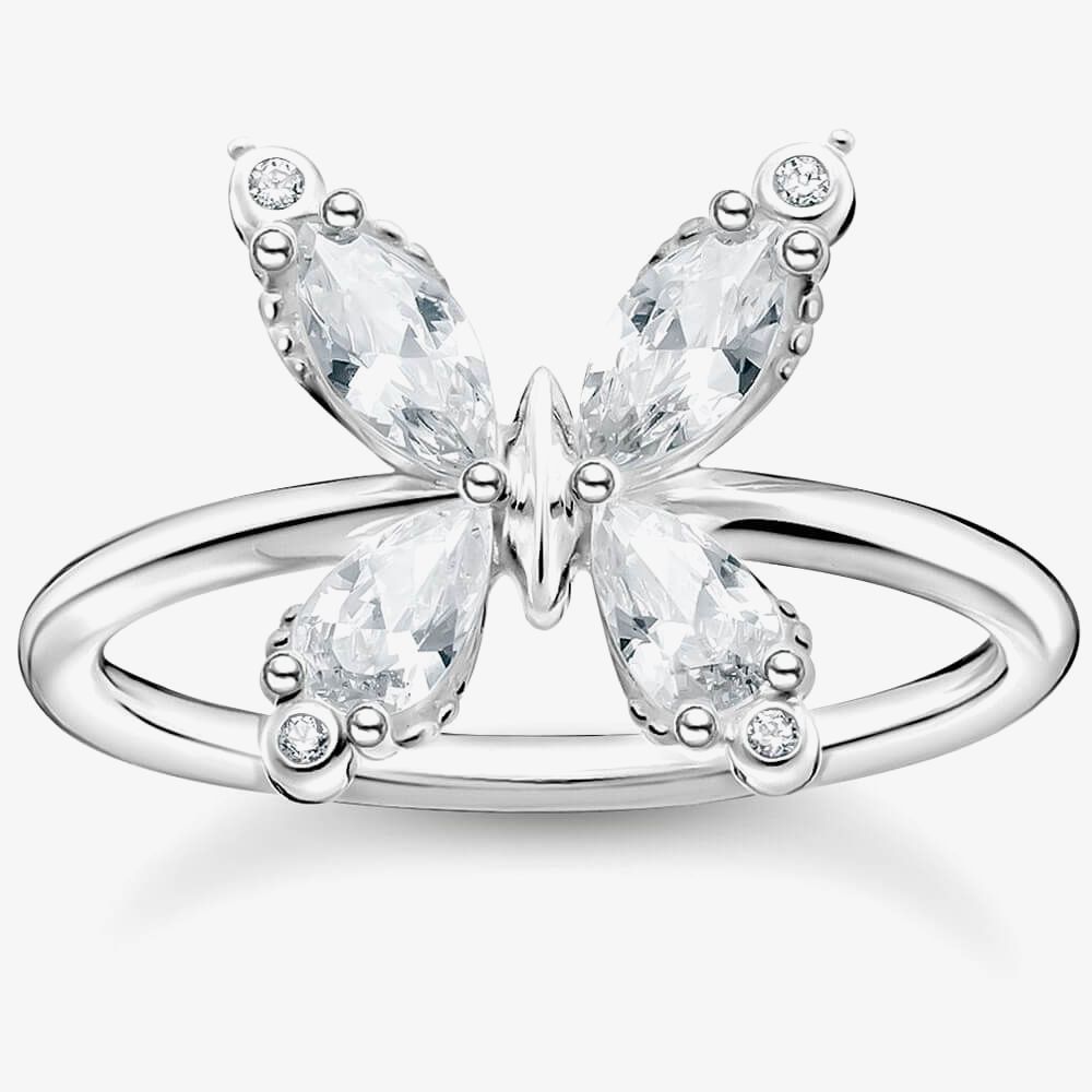 tiny butterfly ring mau_Jewelry12～14号 1/2 Ct Diamond Double