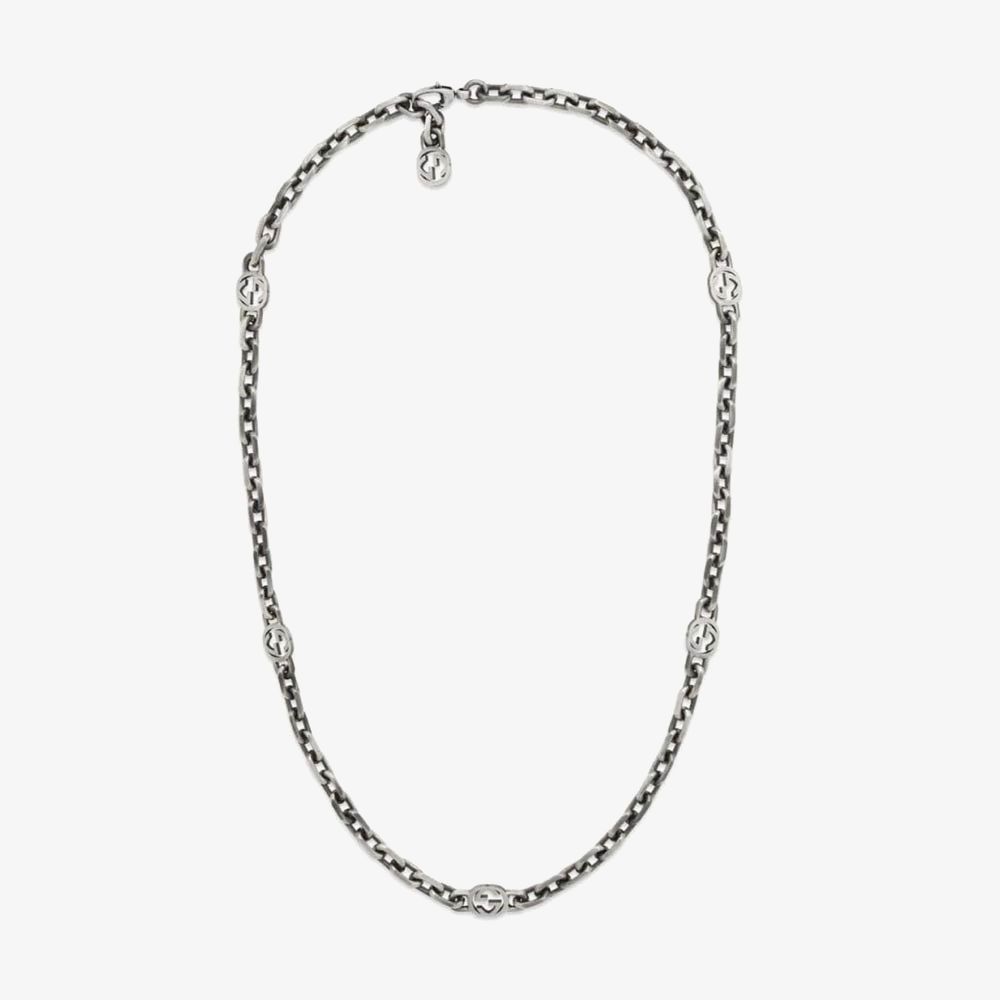Gucci Interlocking Silver Oxidised 