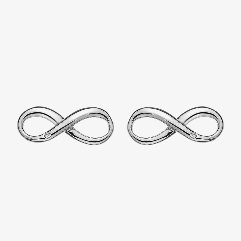 Hot Diamonds Silver Diamond Infinity Studs DE390