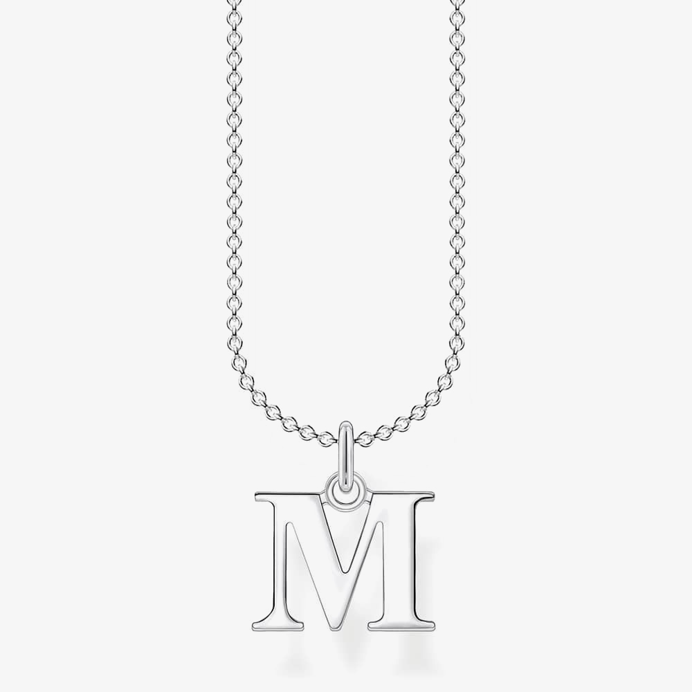 THOMAS SABO Silver Letter M Necklace 