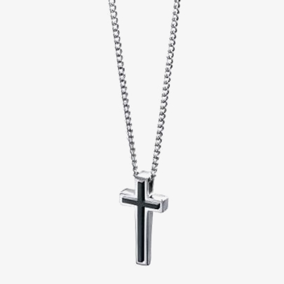 Fred Bennett P3006 Black Cross Pendant