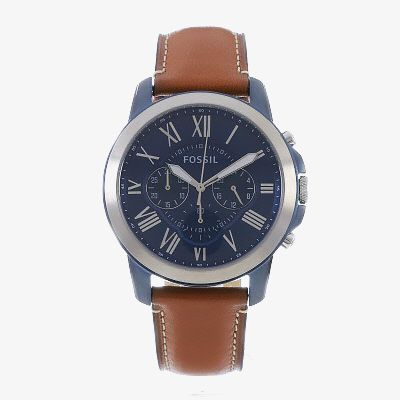 Fossil FS5151 Fashion Chronograph Blue Dial Mens Watch