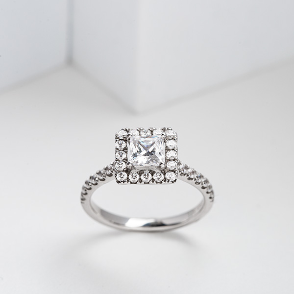 Halo Engagement Ring