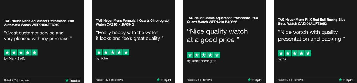 TAG Heuer Watch Customers Trustpilot Reviews T.H.Baker